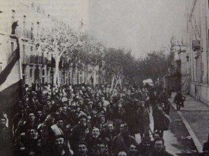 Entrada de les tropes franquistes a la Rambla Vella de Tarragona