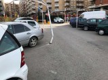 Tancament de la zona regulada de l'aparcament Battestini