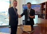 Joan Canadell, president del Consell de Cambres de Catalunya, visita el Port de Tarragona