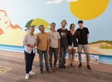 La Savinosa inaugura un nou mural al túnel d'accés a la platja