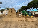 El pessebre de sorra de la Pineda ja és història